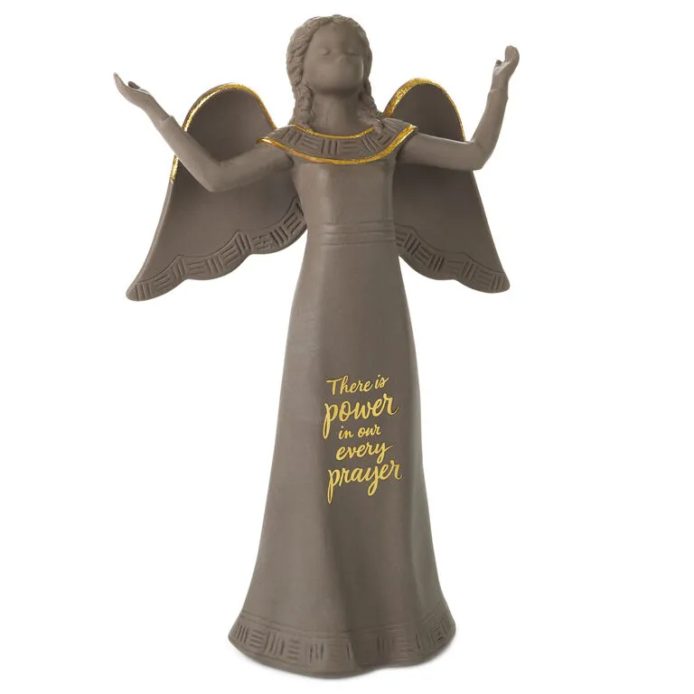 Hallmark Mahogany Power In Prayer Black Angel Figurine, 8.5" 1 Hallmark Mahogany Power In Prayer Black Angel Figurine, 8.5"