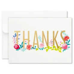 Hallmark Pretty Floral Assorted Blank Thank-You Notes, Box Of 24 12 Hallmark Pretty Floral Assorted Blank Thank-You Notes, Box Of 24 -Hot Sale Hallmark Store Pretty Floral Assorted Blank ThankYou Notes in Box 1499TYN2424 03