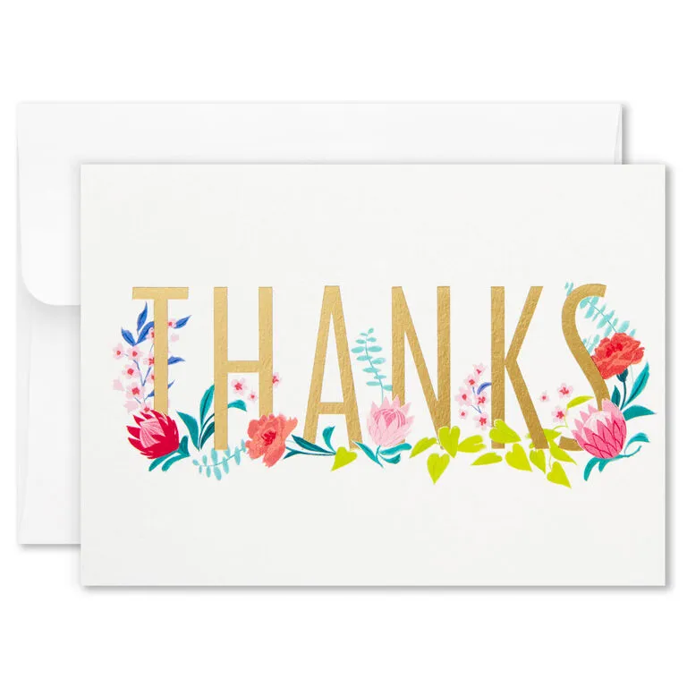 Hallmark Pretty Floral Assorted Blank Thank-You Notes, Box Of 24 3 Hallmark Pretty Floral Assorted Blank Thank-You Notes, Box Of 24 - Image 3