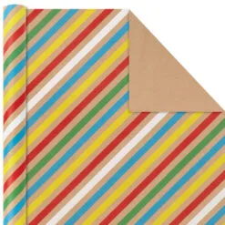 Hallmark Primary Birthday 3-Pack Kraft Wrapping Paper, 105 Sq. Ft. Total 10 Hallmark Primary Birthday 3-Pack Kraft Wrapping Paper, 105 Sq. Ft. Total -Hot Sale Hallmark Store Primary Birthday 3Pack Kraft Wrapping Paper 5EWR6409 05