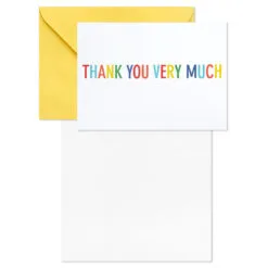Hallmark Primary Colors Assorted Blank Thank-You Notes, Pack Of 48 -Hot Sale Hallmark Store Primary Colors Blank ThankYou Notes Assortment Pack 5STZ1057 03
