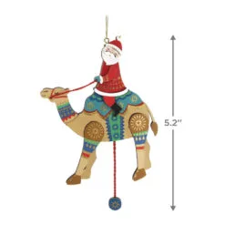 Hallmark Pull-String Camel With Santa Wood Ornament 8 Hallmark Pull-String Camel With Santa Wood Ornament -Hot Sale Hallmark Store PullString Camel With Santa Keepsake Ornament 2499QGO2977 03