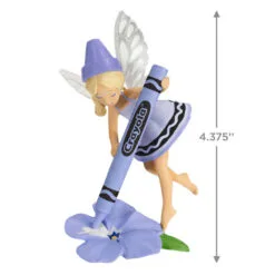 Hallmark Crayola® Periwinkle Fairy Ornament -Hot Sale Hallmark Store Purple Fairy With Crayola Crayon Keepsake Ornament 1899QXI7337 03