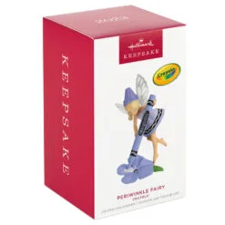 Hallmark Crayola® Periwinkle Fairy Ornament -Hot Sale Hallmark Store Purple Fairy With Crayola Crayon Keepsake Ornament 1899QXI7337 04