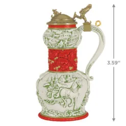 Hallmark Beer Stein Special Edition 2023 Ornament -Hot Sale Hallmark Store Red Green and Gold Beer Stein Keepsake Ornament 1999QGO2807 03