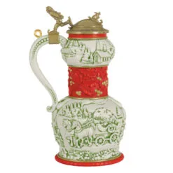Hallmark Beer Stein Special Edition 2023 Ornament -Hot Sale Hallmark Store Red Green and Gold Beer Stein Keepsake Ornament 1999QGO2807 06