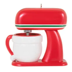 Hallmark Magical Mixer Ornament -Hot Sale Hallmark Store Red Stand Mixer With Santa Bowl Keepsake Ornament 1699QGO2909 06