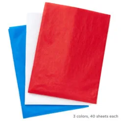 Hallmark Red/White/Blue 3-Pack Bulk Tissue Paper, 120 Sheets -Hot Sale Hallmark Store RedWhiteBlue 3Pack Bulk Tissue Paper 5TIS1140 04