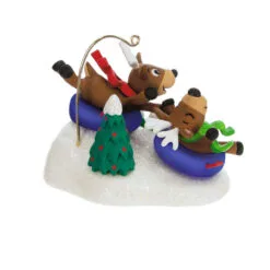 Hallmark Reindeer Antics Ornament -Hot Sale Hallmark Store Reindeer on Snow Tubes Keepsake Ornament 2499QGO2747 06