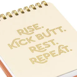 Hallmark Kick Butt, Repeat Easel Notebook 14 Hallmark Kick Butt, Repeat Easel Notebook -Hot Sale Hallmark Store Rise Kick Butt Rest Repeat Easel Notebook 3HWJ2108 07