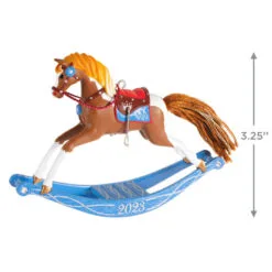 Hallmark Rocking Horse Memories 2023 Ornament -Hot Sale Hallmark Store Rocking Horse Keepsake Ornament 1799QXR8089 03