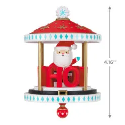 Hallmark Santa-Go-Round Ornament -Hot Sale Hallmark Store Santa Carousel Keepsake Ornament 2299QGO2647 03