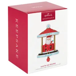 Hallmark Santa-Go-Round Ornament -Hot Sale Hallmark Store Santa Carousel Keepsake Ornament 2299QGO2647 04