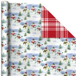 Hallmark Christmas Classics 3-Pack Reversible Wrapping Paper Assortment, 120 Sq. Ft. 11 Hallmark Christmas Classics 3-Pack Reversible Wrapping Paper Assortment, 120 Sq. Ft. -Hot Sale Hallmark Store Santa and Plaids Assorted Reversible Gift Wrap 5JXW1070 06