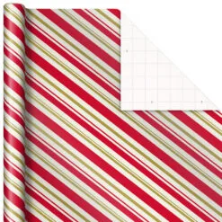 Hallmark Santa And Stripes 2-Pack Christmas Wrapping Paper Assortment, 160 Sq. Ft. 11 Hallmark Santa And Stripes 2-Pack Christmas Wrapping Paper Assortment, 160 Sq. Ft. -Hot Sale Hallmark Store Santa and Stripes Assorted Christmas Wrapping Paper 5JXW1055 06