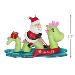 Hallmark Just Believe Ornament -Hot Sale Hallmark Store Santa on Loch Ness Monster Keepsake Ornament 2199QGO2859 03
