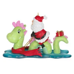 Hallmark Just Believe Ornament -Hot Sale Hallmark Store Santa on Loch Ness Monster Keepsake Ornament 2199QGO2859 06