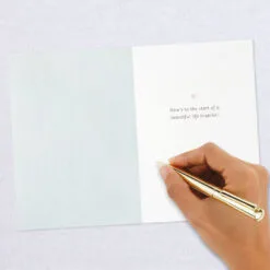 Hallmark Happily Ever After Quilled Paper Handmade Wedding Card -Hot Sale Hallmark Store Script Letters Quilled Paper Handmade Wedding Card 1299LAD9615 06