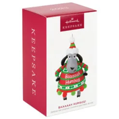 Hallmark Baaaaah Humbug! Ornament -Hot Sale Hallmark Store Sheep in Baaaaah Humbug Sweater Keepsake Ornament 1799QGO2849 04