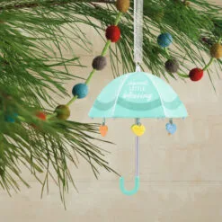 Hot Sale Hallmark Store -Hot Sale Hallmark Store Signature Baby Umbrella Porcelain Christmas Ornament 1HDL2175 02