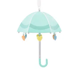 Signature Baby Umbrella Porcelain Hallmark Ornament -Hot Sale Hallmark Store Signature Baby Umbrella Porcelain Christmas Ornament 1HDL2175 04