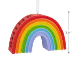 Signature Rainbow Hallmark Ornament -Hot Sale Hallmark Store Signature Rainbow Christmas Ornament 1HDL2177 03