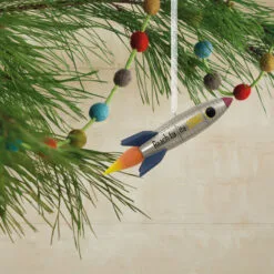Hot Sale Hallmark Store -Hot Sale Hallmark Store Signature Rocket Ship Christmas Ornament 1HDL2176 02