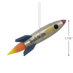 Signature Rocket Ship Hallmark Ornament -Hot Sale Hallmark Store Signature Rocket Ship Christmas Ornament 1HDL2176 03