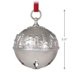 Hallmark Ring In The Season Metal Bell Ornament -Hot Sale Hallmark Store Silver Jingle Bell Keepsake Ornament 2699QXR8139 03
