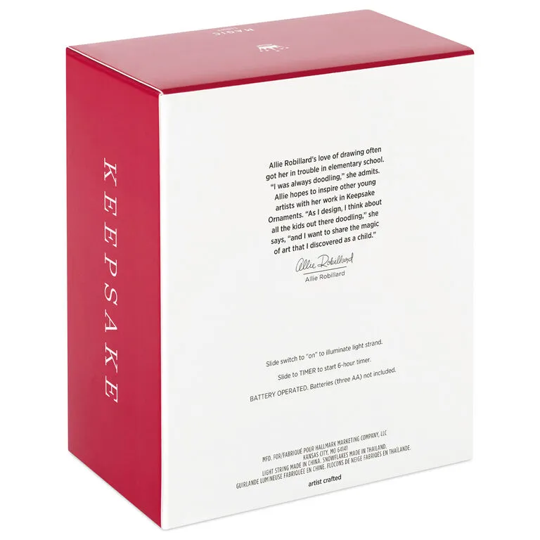 Hallmark Snowflake 10-Light Christmas String Lights, 10' 5 Hallmark Snowflake 10-Light Christmas String Lights, 10' - Image 5