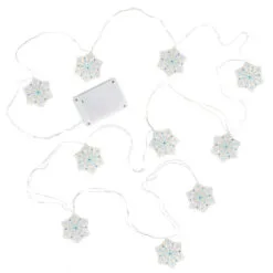Hallmark Snowflake 10-Light Christmas String Lights, 10' 11 Hallmark Snowflake 10-Light Christmas String Lights, 10' -Hot Sale Hallmark Store Snowflakes Keepsake Christmas Light String 1QSB6297 06