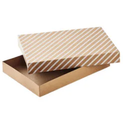 Hallmark Snowflakes And Stripes 12-Pack Designed Brown Shirt Boxes -Hot Sale Hallmark Store Snowflakes and Stripes 12Pack Designed Shirt Boxes 5XBC1123 04