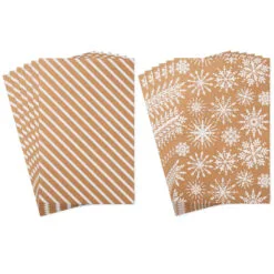 Hallmark Snowflakes And Stripes 12-Pack Designed Brown Shirt Boxes -Hot Sale Hallmark Store Snowflakes and Stripes 12Pack Designed Shirt Boxes 5XBC1123 05