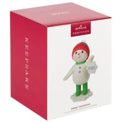 Hallmark Sweet Snowman 2023 Ornament -Hot Sale Hallmark Store Snowman With Snowflake Ornament Keepsake Ornament 3999QGO2777 04