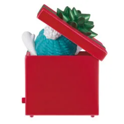 Hallmark Smiles Across The Miles 2023 Recordable Sound Ornament -Hot Sale Hallmark Store Snowman in Red Present Keepsake Ornament 2499QGO2619 06