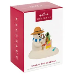 Hallmark Sandal The Snowman Ornament -Hot Sale Hallmark Store Snowman on Beach Keepsake Ornament 1799QXR8097 04