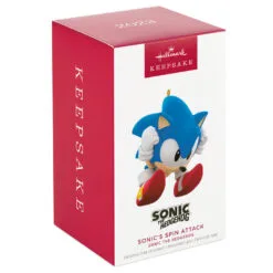 Hallmark Sonic The Hedgehog Sonic's Spin Attack Ornament -Hot Sale Hallmark Store Sonic the Hedgehog Keepsake Ornament 1899QXI6329 04