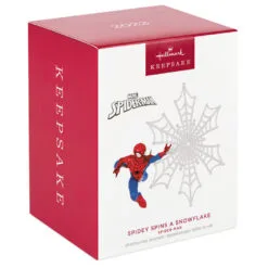 Hallmark Marvel Spider-Man Spidey Spins A Snowflake Ornament -Hot Sale Hallmark Store Spiderman Snowflake Keepsake Ornament 1999QXI7467 04