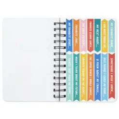 Hallmark Write On! Prompted Journal With Stickers -Hot Sale Hallmark Store Spiral Notebook With 119 Prompt Stickers 3HWJ2111 04