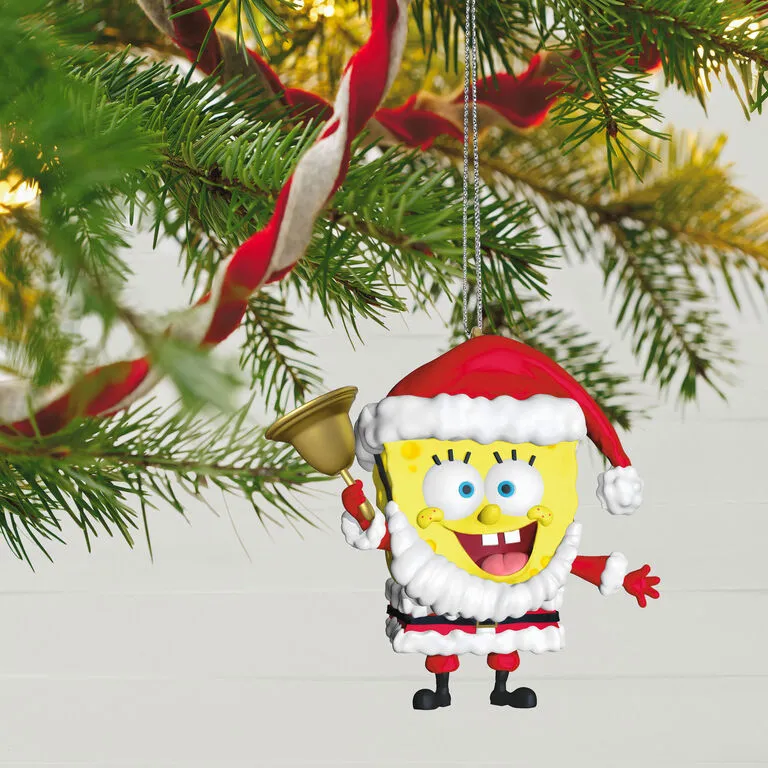 Hallmark Nickelodeon SpongeBob SquarePants Santa Ornament 2 Hallmark Nickelodeon SpongeBob SquarePants Santa Ornament - Image 2