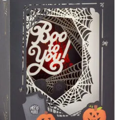 Hallmark Boo To You Musical 3D Pop-Up Halloween Card With Light -Hot Sale Hallmark Store Spooky Graveyard 3D PopUp Music Light Halloween Card 1099HJD5002 05