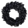 Hallmark Black Pre-Lit Wreath, 30"