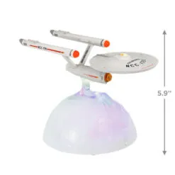 Hallmark Star Trek™ U.S.S. Enterprise NCC-1701 Tabletop Decoration With Light And Sound -Hot Sale Hallmark Store Star Trek Starship Enterprise Keepsake Decoration 1QFM3947 03