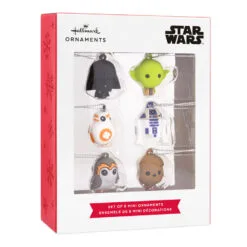 Mini Star Wars™ Shatterproof Hallmark Ornaments, Set Of 6 -Hot Sale Hallmark Store Star Wars Characters Miniature Christmas Ornaments Set of 6 2HCM6129 04