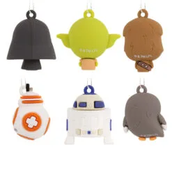 Mini Star Wars™ Shatterproof Hallmark Ornaments, Set Of 6 -Hot Sale Hallmark Store Star Wars Characters Miniature Christmas Ornaments Set of 6 2HCM6129 06