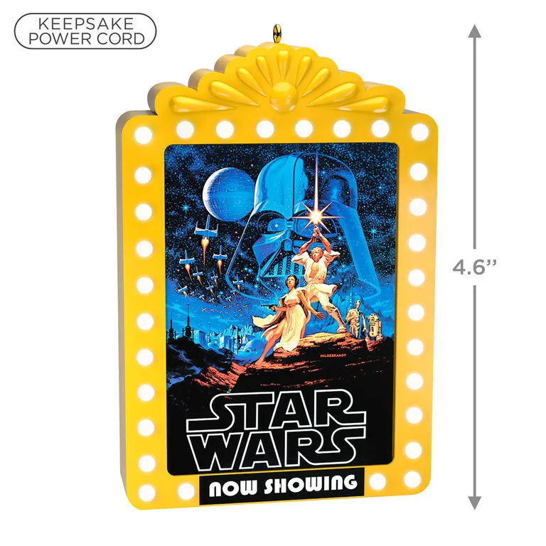 Hallmark Star Wars: A New Hope™ Now Showing Ornament With Light 3 Hallmark Star Wars: A New Hope™ Now Showing Ornament With Light - Image 3