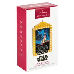 Hallmark Star Wars: A New Hope™ Now Showing Ornament With Light 9 Hallmark Star Wars: A New Hope™ Now Showing Ornament With Light -Hot Sale Hallmark Store Star Wars Movie Poster Keepsake Ornament 2499QXI7149 04