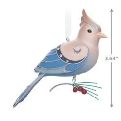 Hallmark The Beauty Of The Birds Leucistic Steller's Jay Ornament -Hot Sale Hallmark Store Stellers Jay Blue Bird Keepsake Ornament 1799QXE3307 03