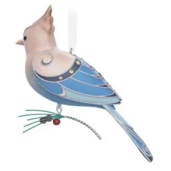 Hallmark The Beauty Of The Birds Leucistic Steller's Jay Ornament -Hot Sale Hallmark Store Stellers Jay Blue Bird Keepsake Ornament 1799QXE3307 06