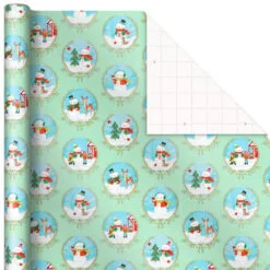 Hallmark Pastel Christmas Prints 3-Pack Wrapping Paper, 120 Sq. Ft. 9 Hallmark Pastel Christmas Prints 3-Pack Wrapping Paper, 120 Sq. Ft. -Hot Sale Hallmark Store Storybook Scenes 3Pack Christmas Wrapping Paper 5JXW1081 03